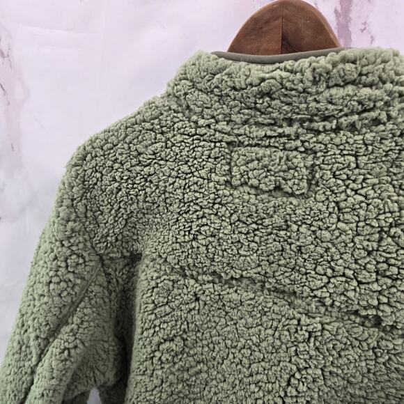 Chubbies Pullover Mens Small Green Fleece Quarter Zip High Pile Lasso Pink - Picture 6 of 10